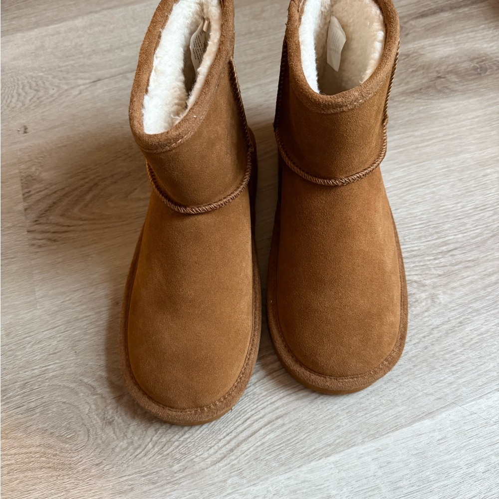 Cozy Tan Real Suede Boots